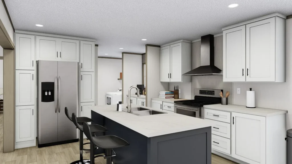 Alternate view of The Boone kitchen showcasing different appliances or angles.