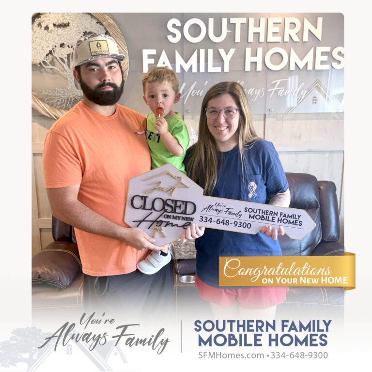 Haven Tagert and Lynkin Raines_New home buyers_Southern Family Mobile Homes